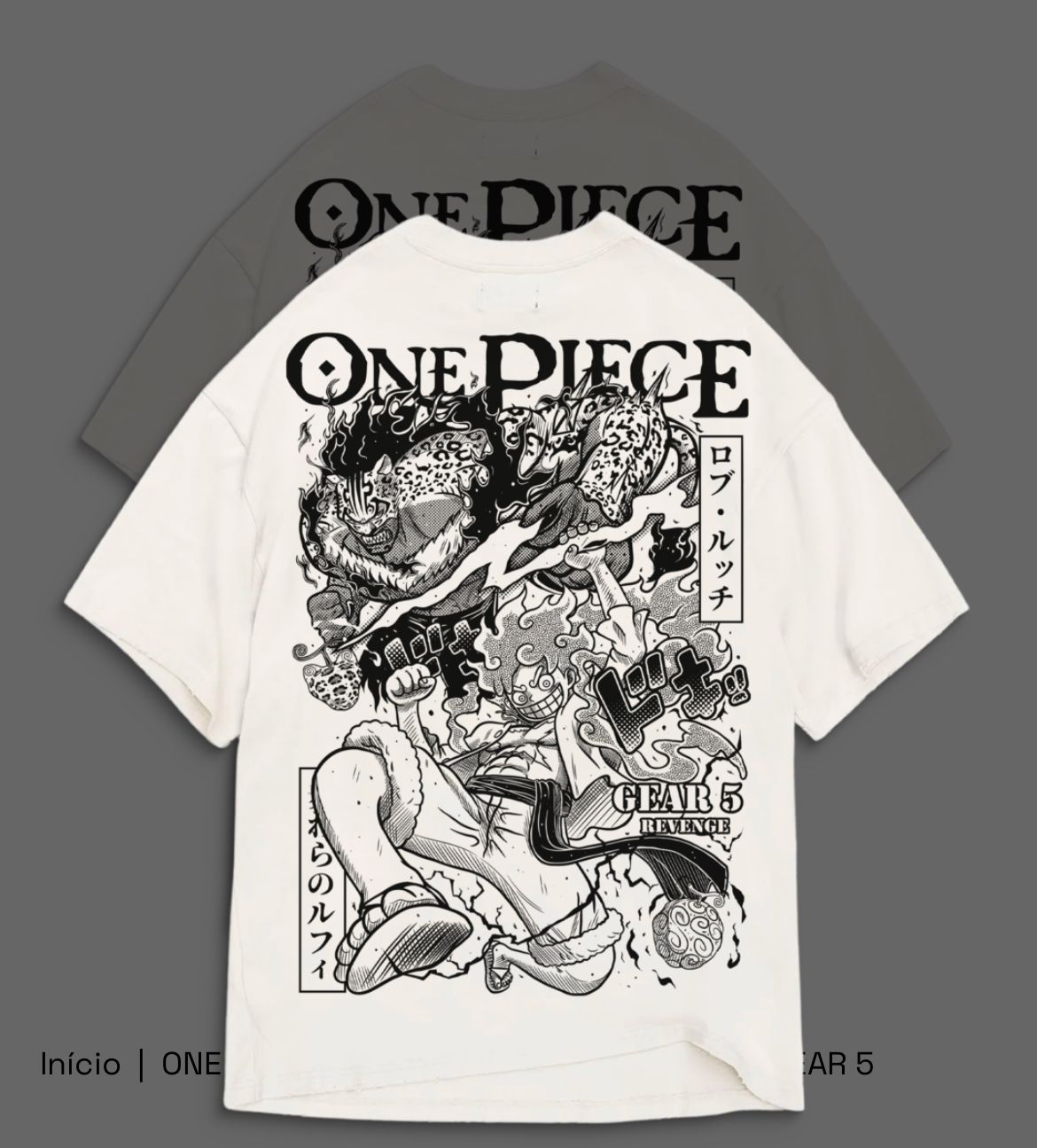 One Piece Gear 5 Luffy vs. Awakened Rob Lucci T-Shirt | Wano Arc Final Battle Tee