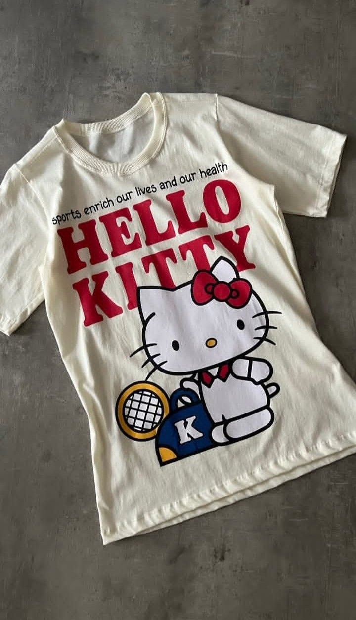 Retro Hello Kitty Tennis/Sports T-Shirt