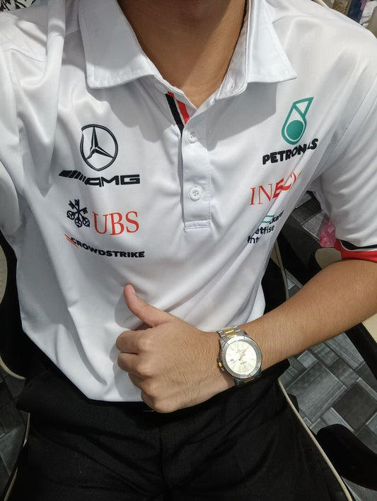 Official Mercedes-AMG Petronas F1 Team Polo Shirt | Motorsport Fan Apparel